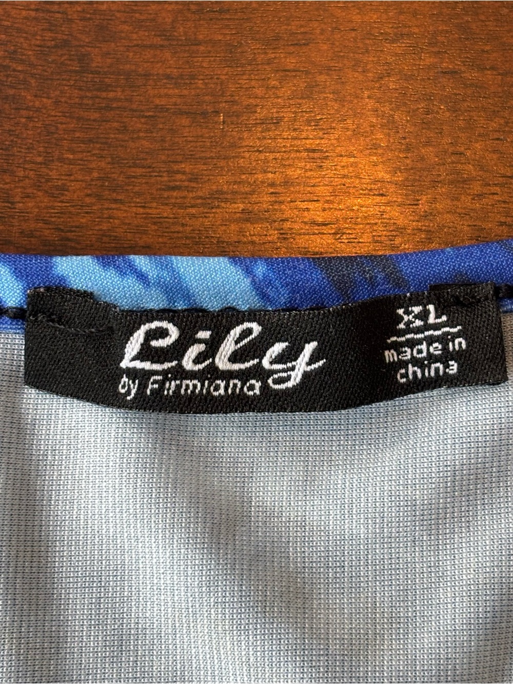 Lily by Firmiana XL Starry Night Print Tie Front Top Van Gogh Inspired Blouse - Picture 3 of 7